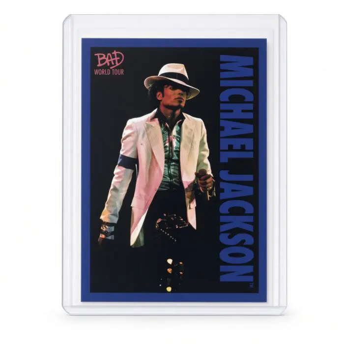 Michael Jackson BAD Tour Keepsake Trading Card #62 | Shortprint | Blue