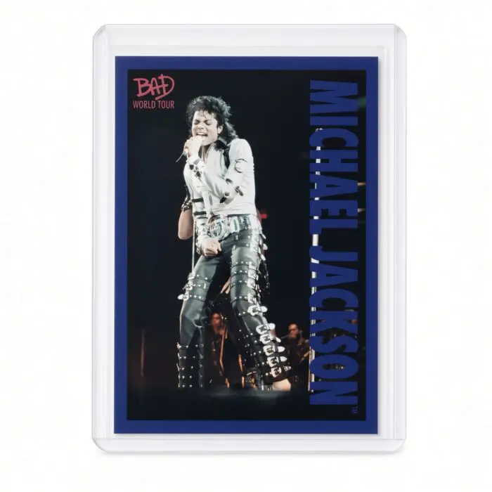 Michael Jackson BAD Tour Keepsake Trading Card #63 | Shortprint | Blue