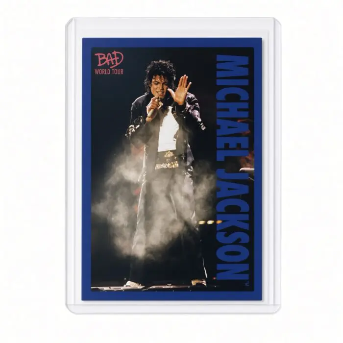 Michael Jackson BAD Tour Keepsake Trading Card #66 | Shortprint | Blue