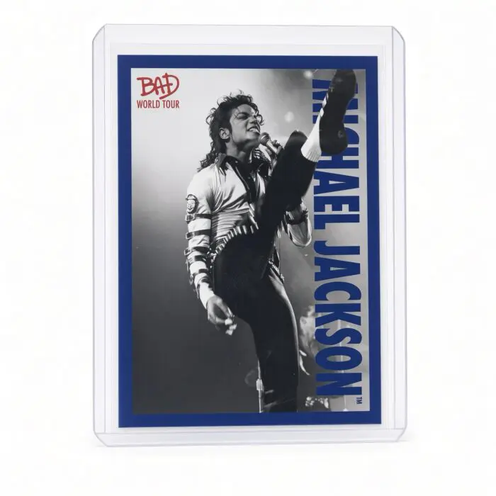 Michael Jackson BAD Tour Keepsake Trading Card #68 | Shortprint | Blue