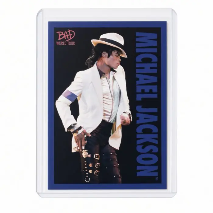 Michael Jackson BAD Tour Keepsake Trading Card #73 | Shortprint | Blue