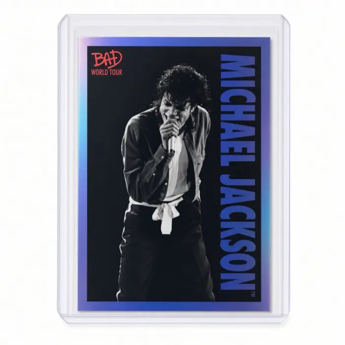 Michael Jackson BAD Tour Keepsake Trading Card #61 | Shortprint | Blue Foil