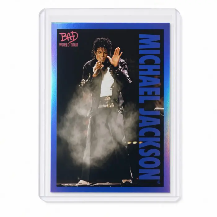 Michael Jackson BAD Tour Keepsake Trading Card #66 | Shortprint | Blue Foil