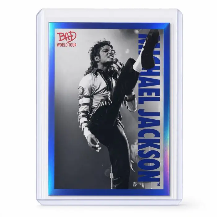 Michael Jackson BAD Tour Keepsake Trading Card #68 | Shortprint | Blue Foil