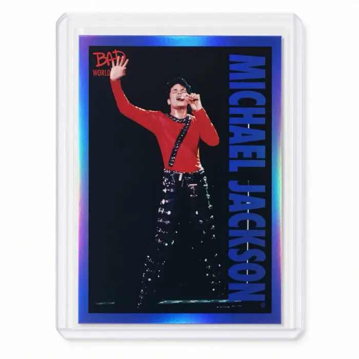 Michael Jackson BAD Tour Keepsake Trading Card #71 | Shortprint | Blue Foil
