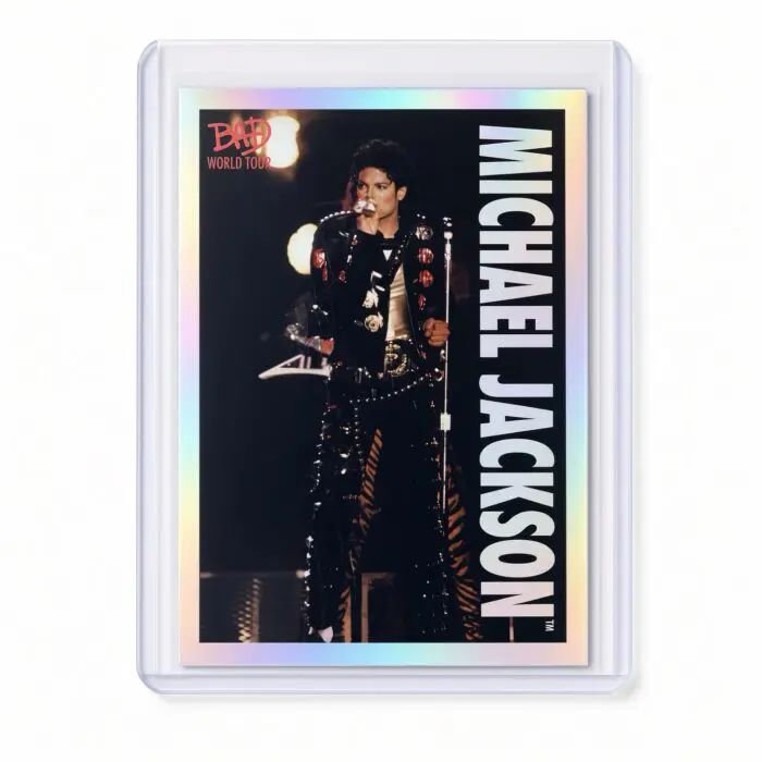 Michael Jackson BAD Tour Keepsake Trading Card #58 | Shortprint | White Foil