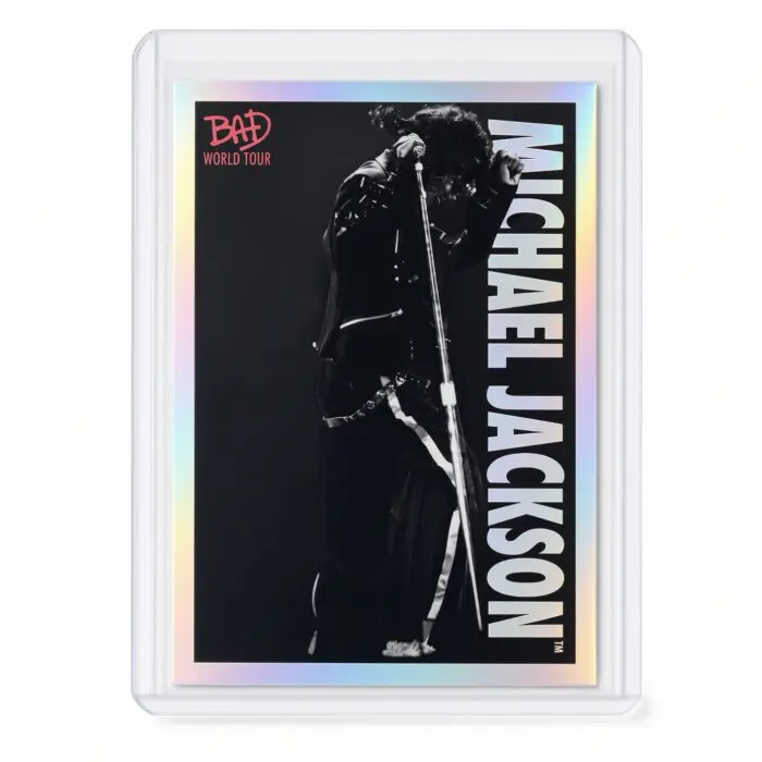 Michael Jackson BAD Tour Keepsake Trading Card #60 | Shortprint | White Foil