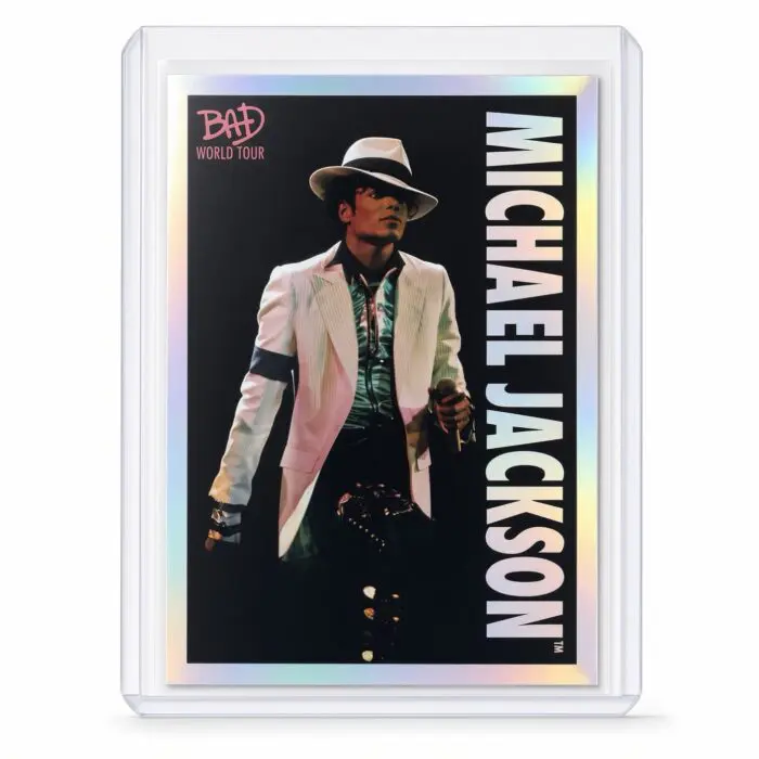 Michael Jackson BAD Tour Keepsake Trading Card #62 | Shortprint | White Foil