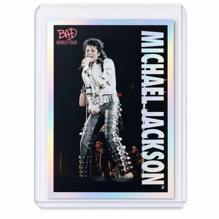 Michael Jackson BAD Tour Keepsake Trading Card #63 | Shortprint | White Foil