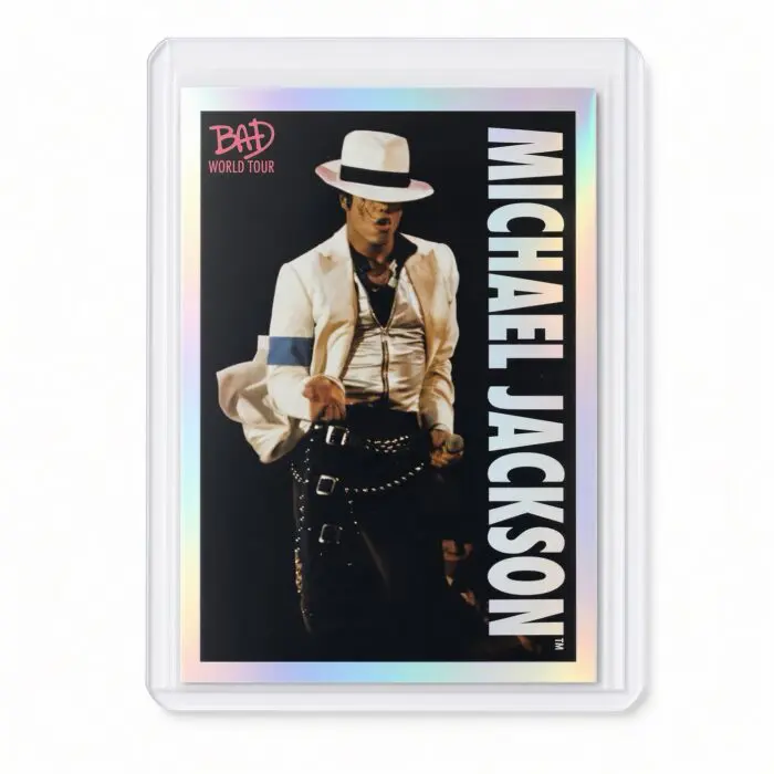 Michael Jackson BAD Tour Keepsake Trading Card #65 | Shortprint | White Foil