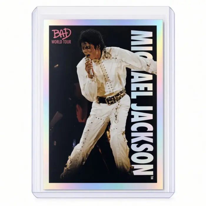 Michael Jackson BAD Tour Keepsake Trading Card #67 | Shortprint | White Foil