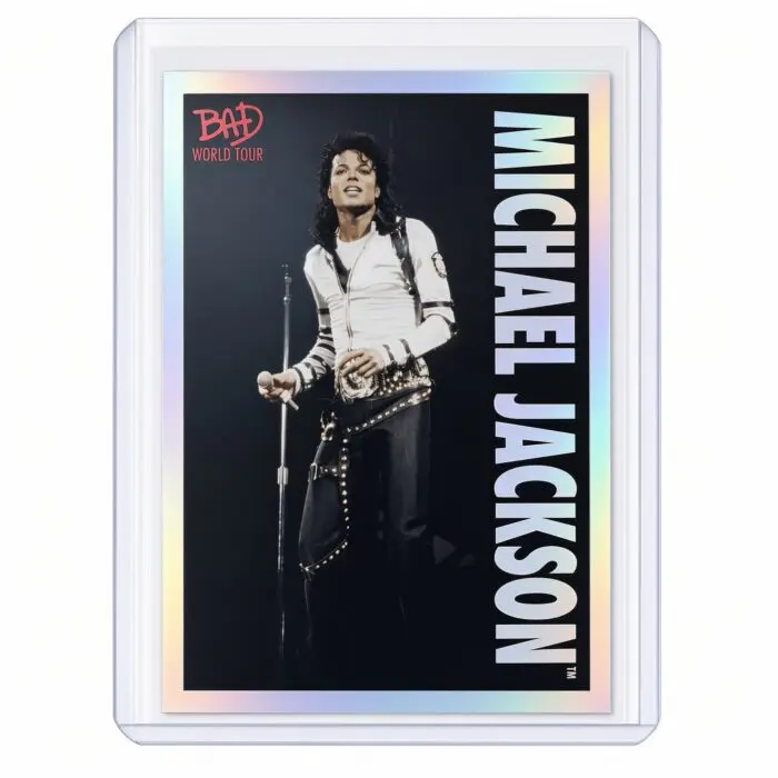 Michael Jackson BAD Tour Keepsake Trading Card #69 | Shortprint | White Foil