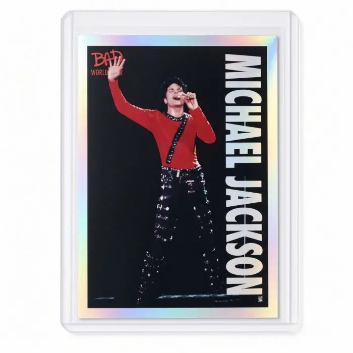 Michael Jackson BAD Tour Keepsake Trading Card #71 | Shortprint | White Foil