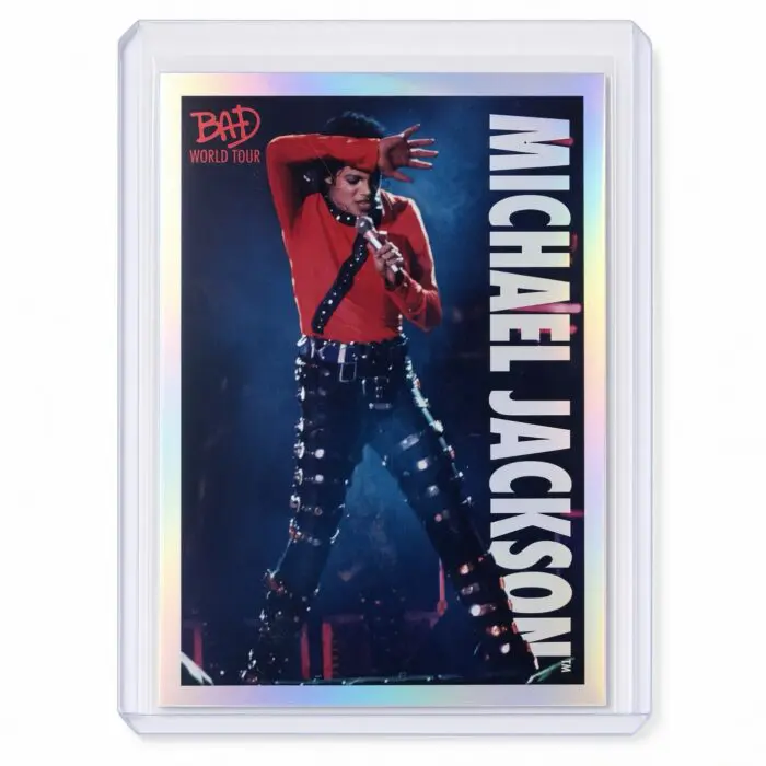 Michael Jackson BAD Tour Keepsake Trading Card #72 | Shortprint | White Foil