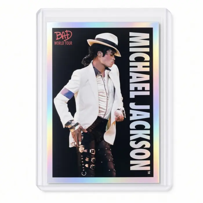Michael Jackson BAD Tour Keepsake Trading Card #73 | Shortprint | White Foil