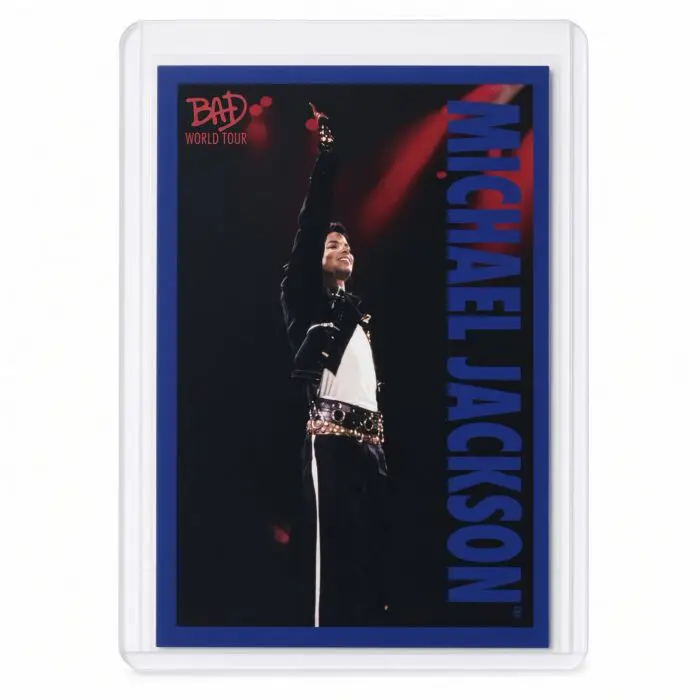 Michael Jackson BAD Tour Keepsake Trading Card #77 | Shortprint | Blue