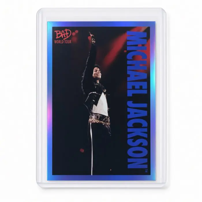 Michael Jackson BAD Tour Keepsake Trading Card #77 | Shortprint | Blue Foil