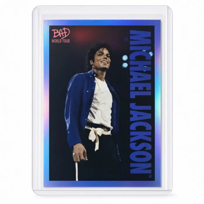 Michael Jackson BAD Tour Keepsake Trading Card #78 | Shortprint | Blue Foil