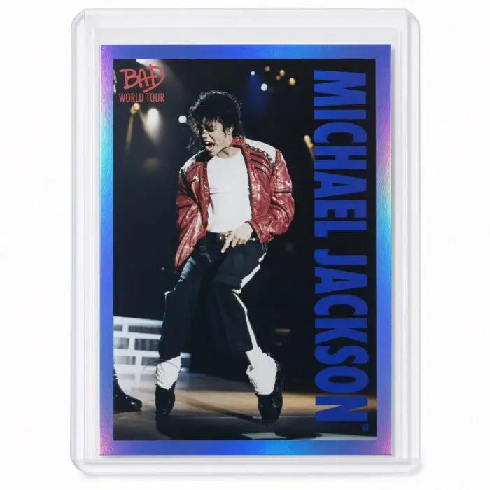 Michael Jackson BAD Tour Keepsake Trading Card #81 | Shortprint | Blue Foil
