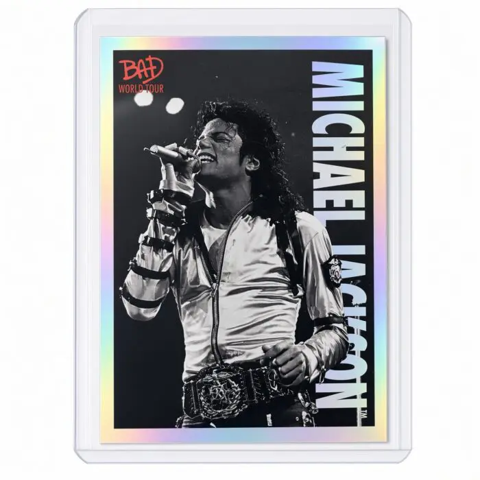 Michael Jackson BAD Tour Keepsake Trading Card #75 | Shortprint | White Foil