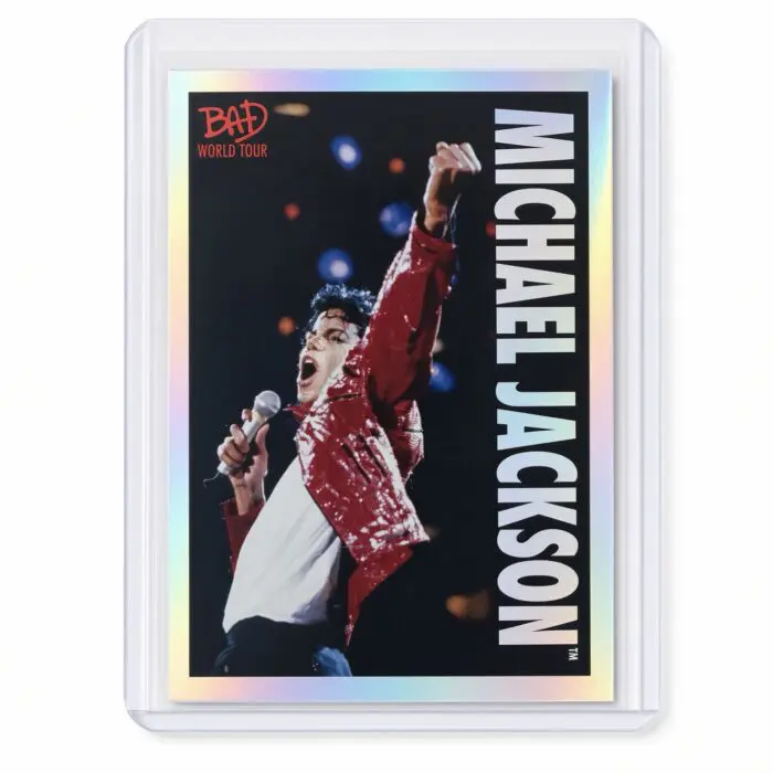 Michael Jackson BAD Tour Keepsake Trading Card #79 | Shortprint | White Foil