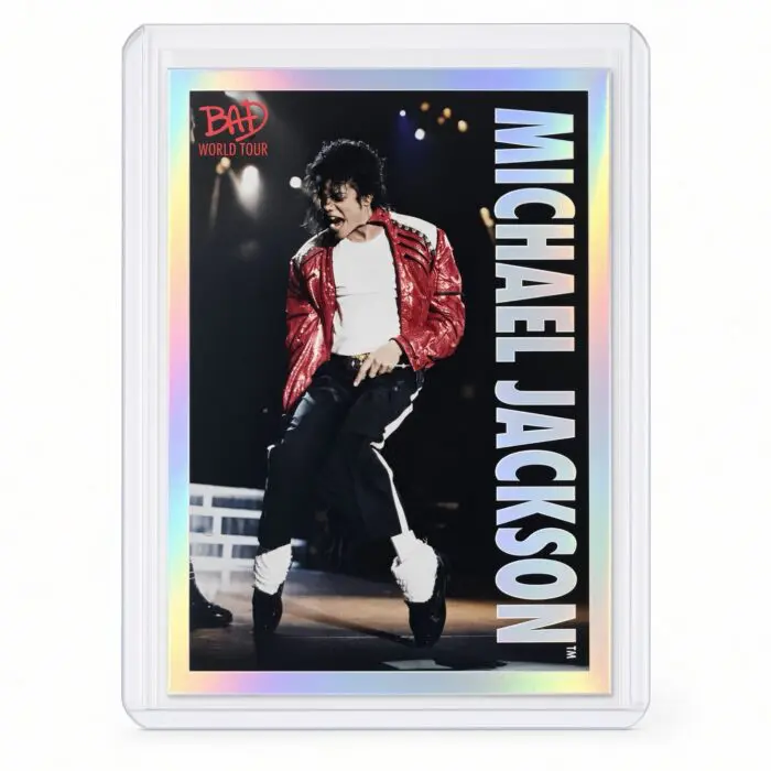 Michael Jackson BAD Tour Keepsake Trading Card #81 | Shortprint | White Foil