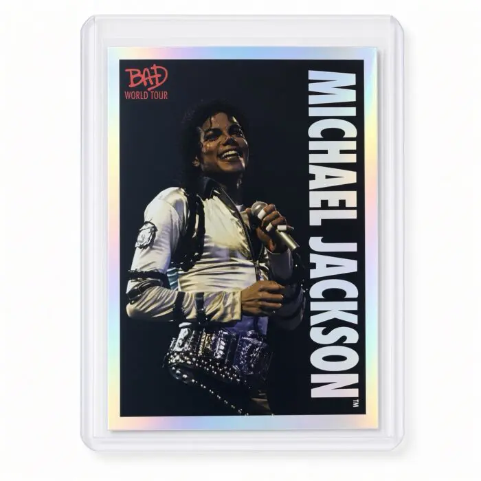 Michael Jackson BAD Tour Keepsake Trading Card #85 | Shortprint | White Foil