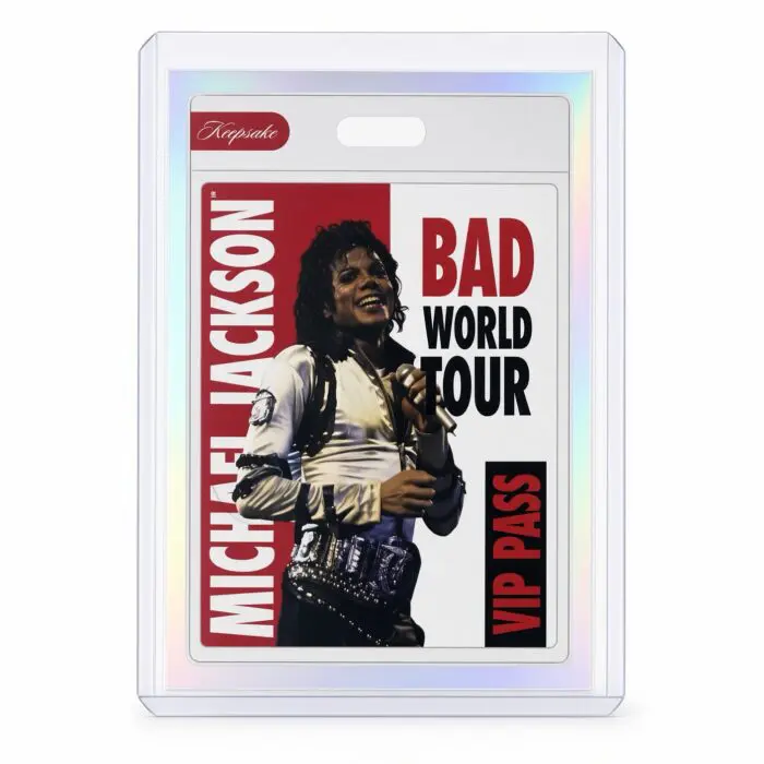 Michael Jackson BAD Tour Keepsake Trading Card #106 | VIP Pass | White Foil
