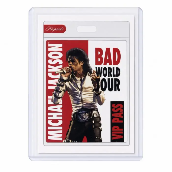 Michael Jackson BAD Tour Keepsake Trading Card #114 | VIP Pass | Base