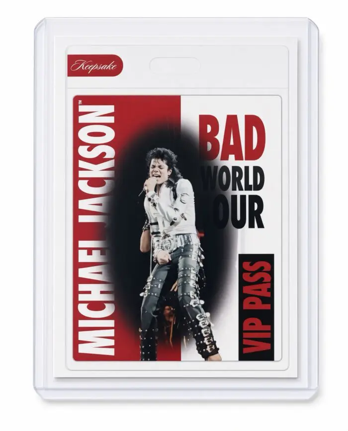 Michael Jackson BAD Tour Keepsake Trading Card #112 | VIP Pass | Base