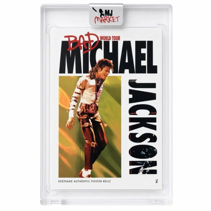 Michael Jackson Bad World Tour Keepsake #276 Poster Relic 13/17 Gold Foil