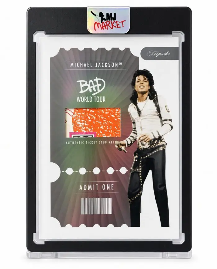 Michael Jackson Bad Tour Keepsake  #285 Ticket Relic 15/15 Platinum HOLO OMEGA