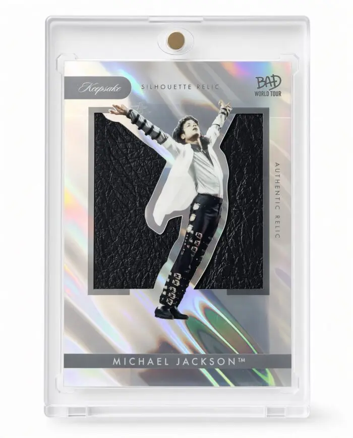 Michael Jackson Bad World Tour Keepsake # 265 Silhouette Jacket Relic HOLO 03/15
