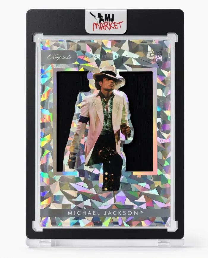Michael Jackson Bad Tour Keepsake # 269 Silhouette Jacket Relic 01/15 Cracked Ice ALPHA