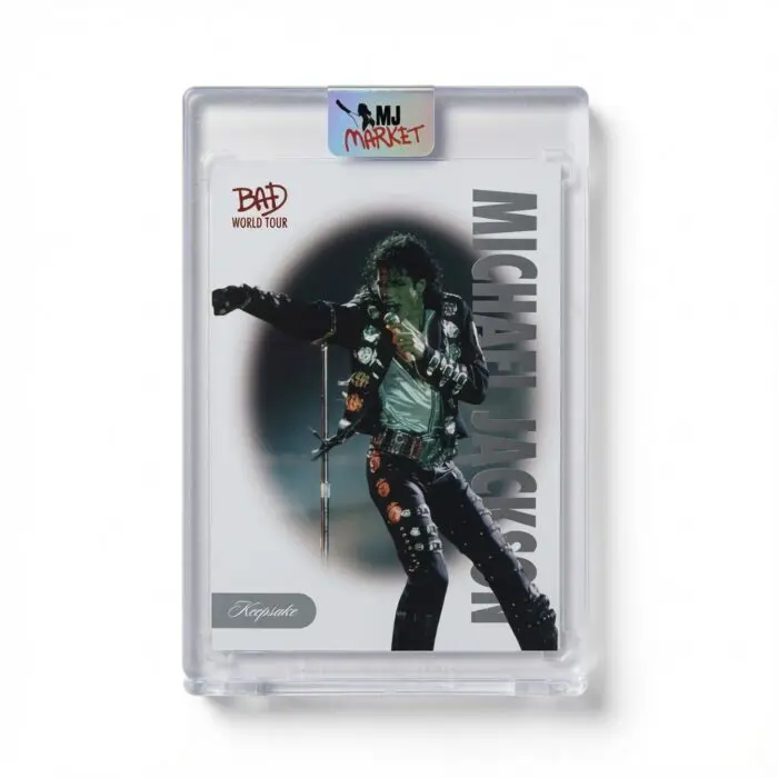 Michael Jackson BAD Keepsake Trading Card #28 Base | Platinum 01/15 ALPHA