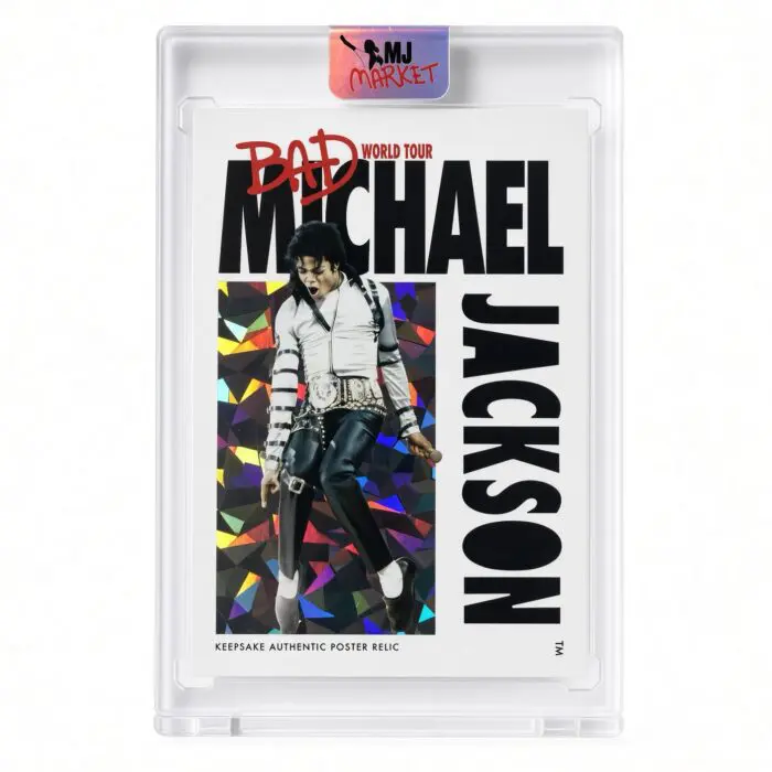 Michael Jackson BAD Keepsake Trading Card # 275 Platinum Poster Relic 03/15