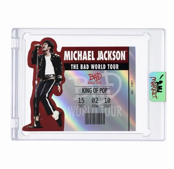 Michael Jackson BAD Keepsake Trading #253 Ticket Stub Diecut | Red Foil 46/87