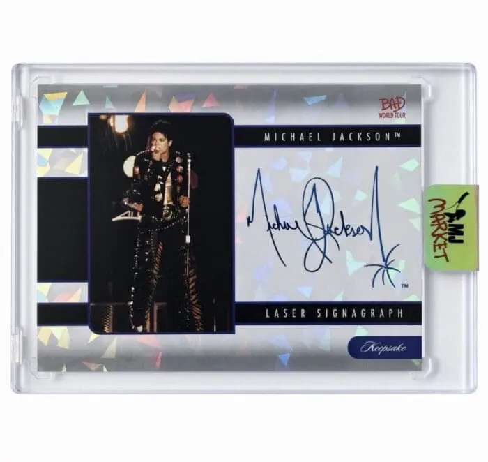 Michael Jackson BAD Keepsake #95 Laser Signagraph | Platinum Cracked Ice 15/15 OMEGA
