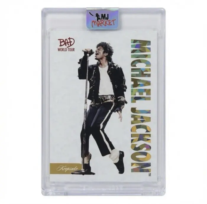 Michael Jackson BAD Keepsake Trading Card #1 Base | Gold 17/17 OMEGA