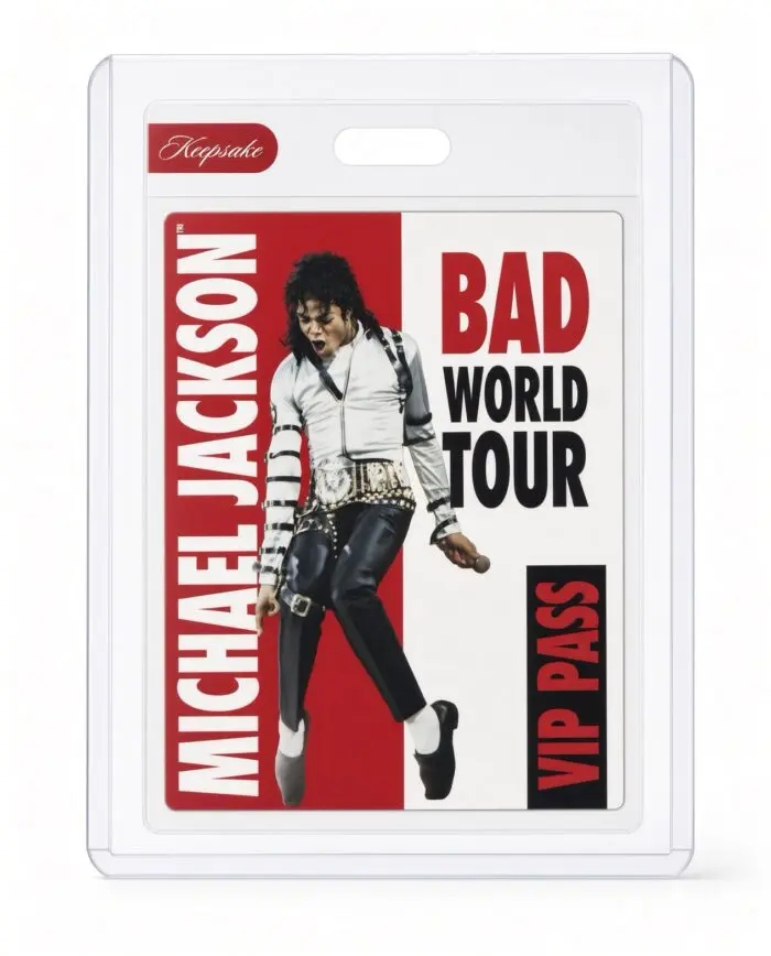 Michael Jackson BAD Tour Keepsake Trading Card #117 | VIP Pass | Base