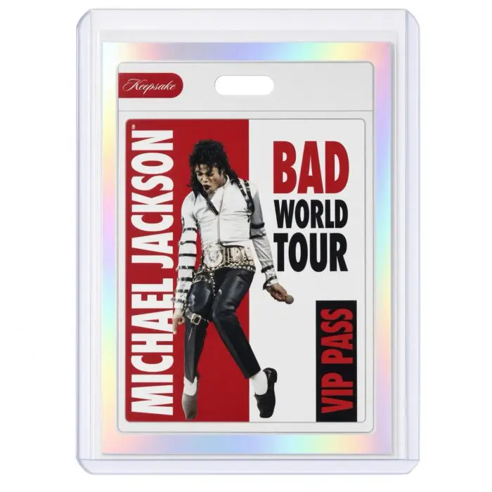 Michael Jackson BAD Tour Keepsake Trading Card #117 | VIP Pass | White Foil