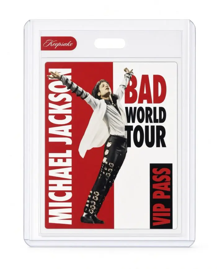Michael Jackson BAD Tour Keepsake Trading Card #118 | VIP Pass | Base