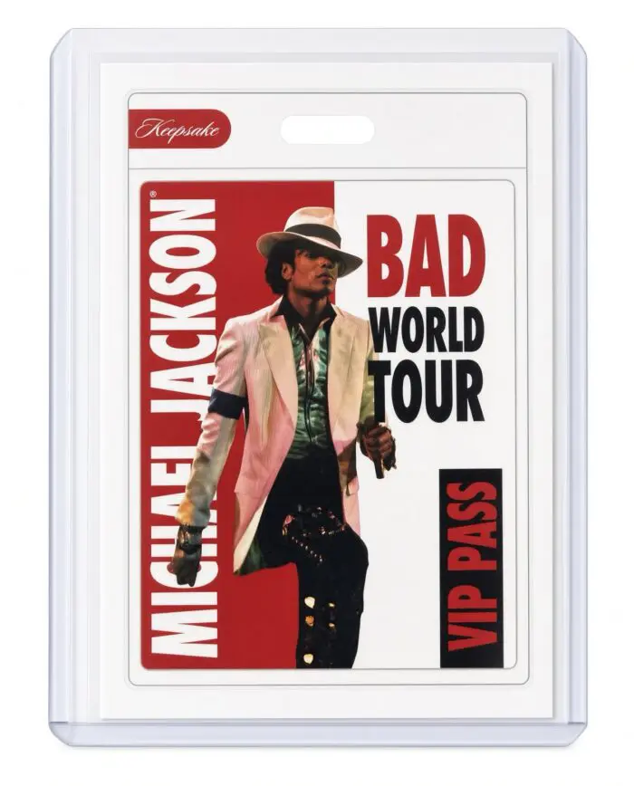 Michael Jackson BAD Tour Keepsake Trading Card #120 | VIP Pass | Base