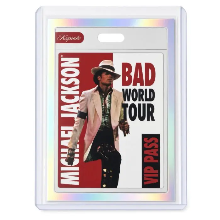 Michael Jackson BAD Tour Keepsake Trading Card #120 | VIP Pass | White Foil