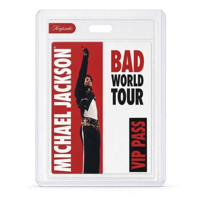 Michael Jackson BAD Tour Keepsake Trading Card #123 | VIP Pass | Base