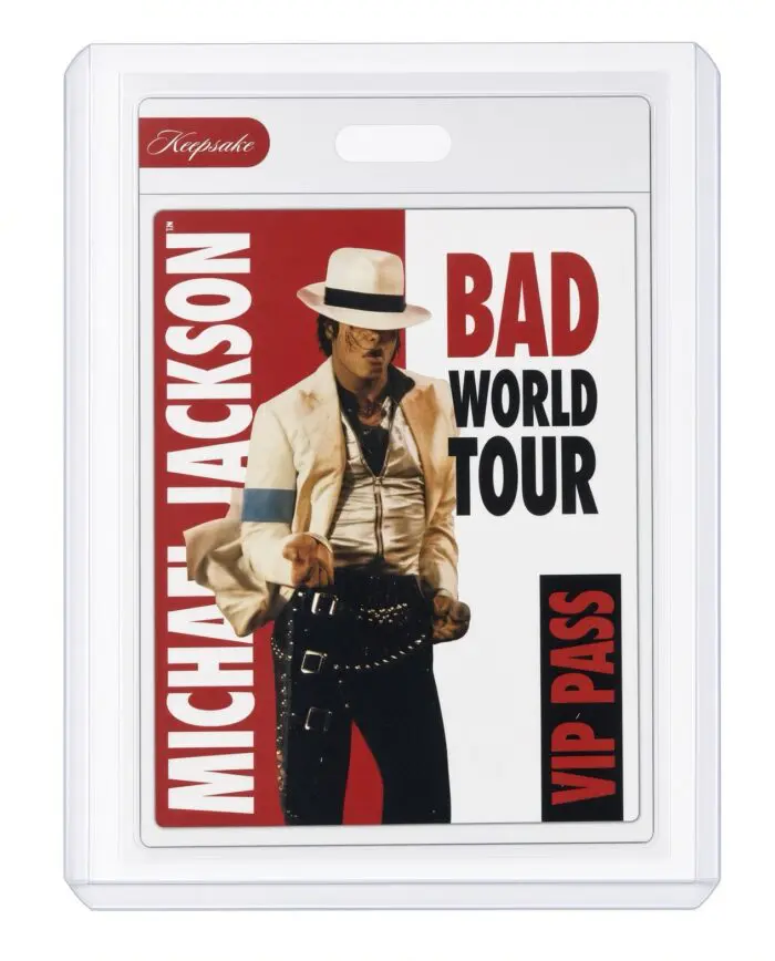 Michael Jackson BAD Tour Keepsake Trading Card #121 | VIP Pass | Base