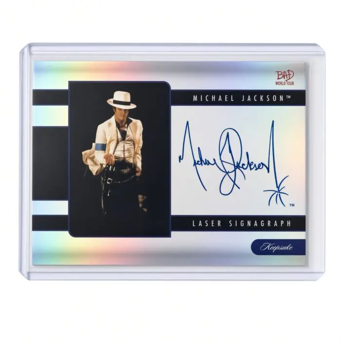 Michael Jackson BAD Tour Keepsake Trading Card #143 | Laser Signagraph | Foil