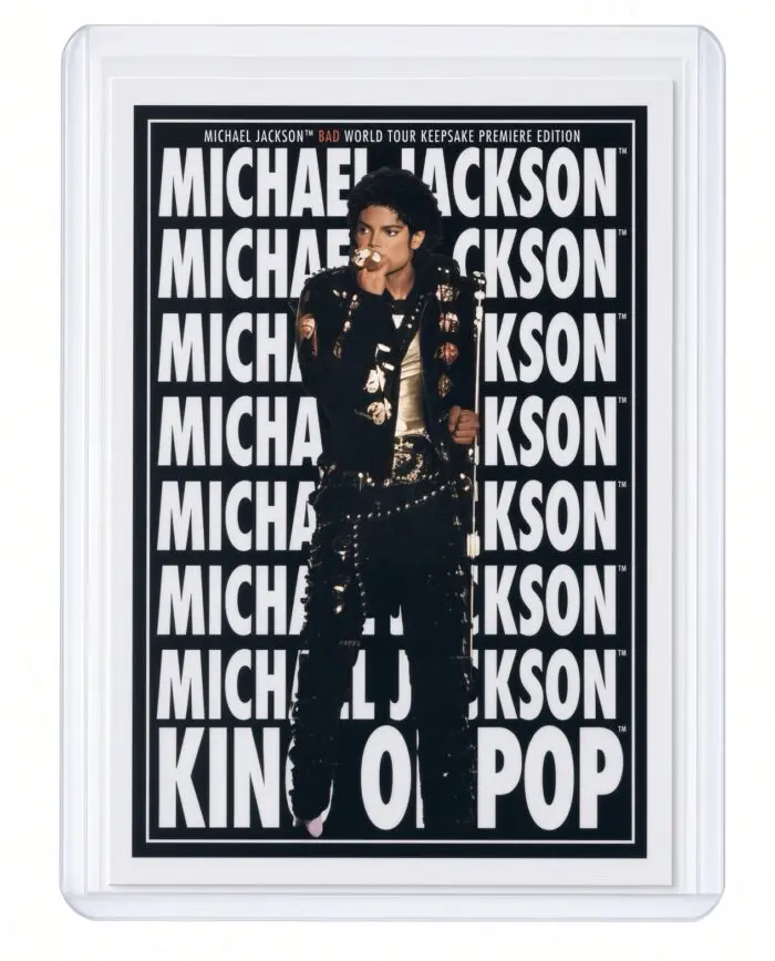 Michael Jackson BAD Tour Keepsake Trading Card #176 | Poster | Base
