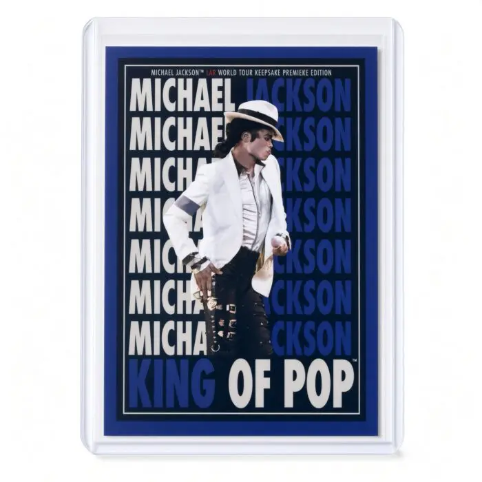 Michael Jackson BAD Tour Keepsake Trading Card #187 | Poster | Blue