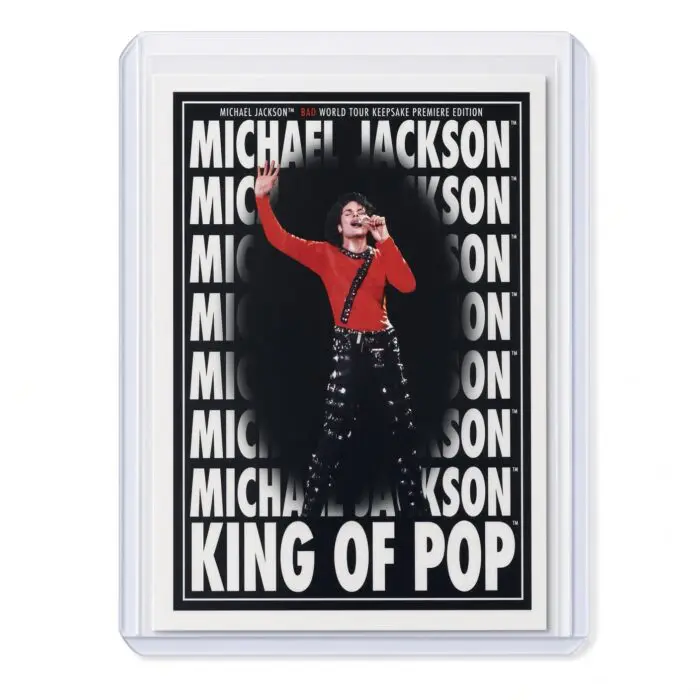 Michael Jackson BAD Tour Keepsake Trading Card #185 | Poster | Base